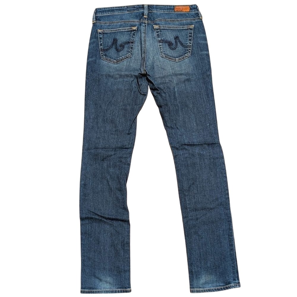 AG‎ The Stevie Slim Straight Leg Jeans Womens 27 Dark Denim Adriano Goldschmied